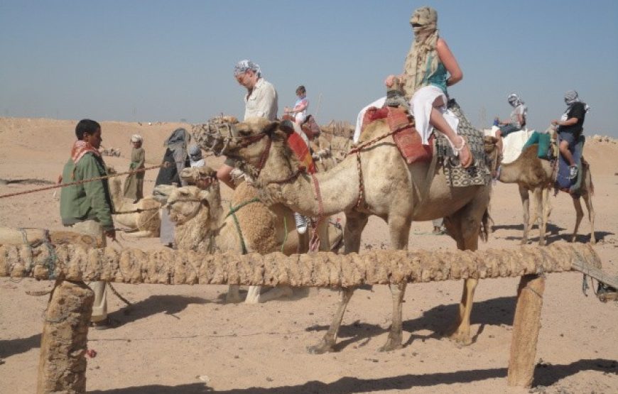 Safari Trip Hurghada desert by Quad Bike in with sunset.